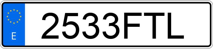 Numer rejestracyjny 2533FTL posiada FIAT SCUDO