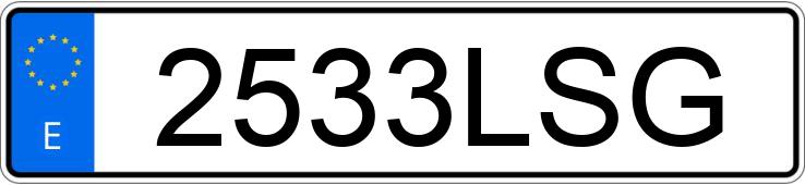 Numer rejestracyjny 2533LSG posiada VOLKSWAGEN ID.3