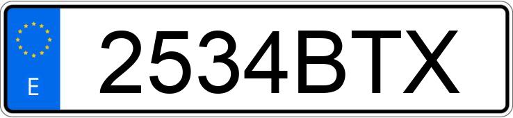 Numer rejestracyjny 2534BTX posiada SEAT CORDOBA Numer rejestracyjny 2534BTX posiada SEAT CORDOBA