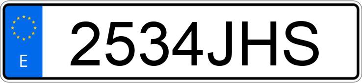 Numer rejestracyjny 2534JHS posiada FORD FOCUS