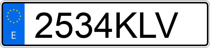 Numer rejestracyjny 2534KLV posiada NISSAN QASHQAI