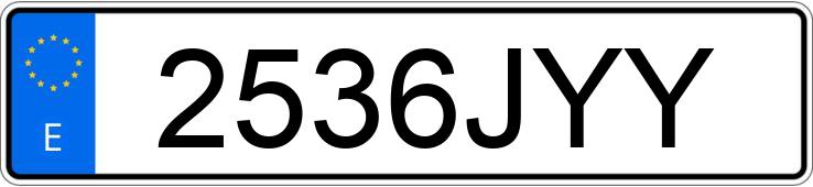 Numer rejestracyjny 2536JYY posiada SMART FORTWO COUPE