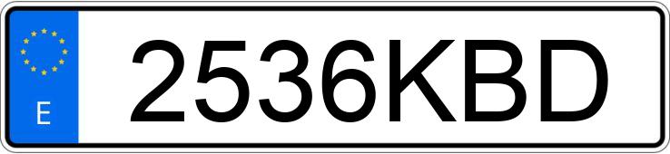 Numer rejestracyjny 2536KBD posiada VOLKSWAGEN CRAFTER Numer rejestracyjny 2536KBD posiada VOLKSWAGEN CRAFTER