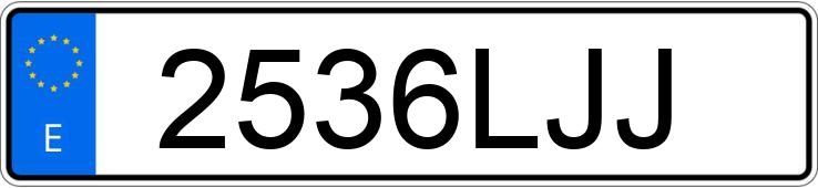 Numer rejestracyjny 2536LJJ posiada FORD FOCUS