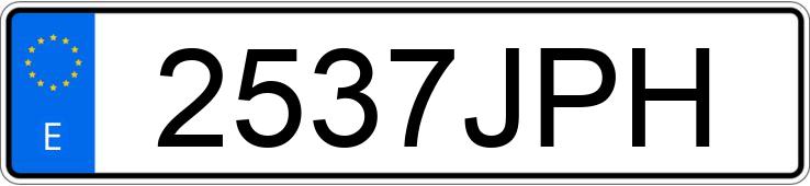 Numer rejestracyjny 2537JPH posiada SEAT IBIZA