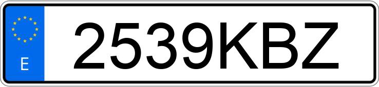 Numer rejestracyjny 2539KBZ posiada NISSAN QASHQAI