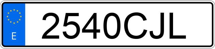 Numer rejestracyjny 2540CJL posiada CITROEN JUMPY