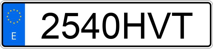 Numer rejestracyjny 2540HVT posiada MERCEDES C (204)