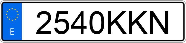 Numer rejestracyjny 2540KKN posiada FORD FOCUS