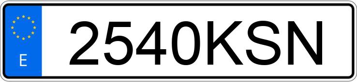 Numer rejestracyjny 2540KSN posiada AUDI A4