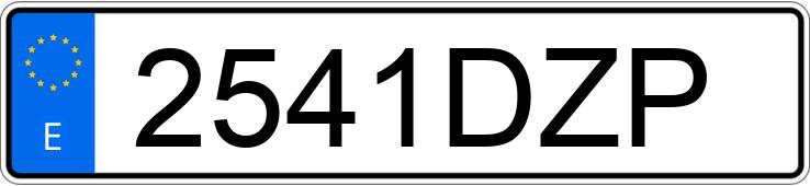 Numer rejestracyjny 2541DZP posiada MAZDA MAZDA5