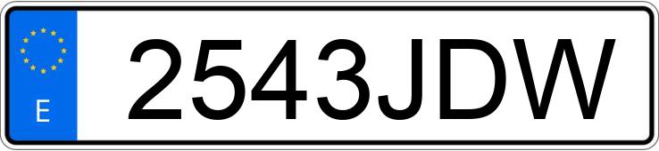 Numer rejestracyjny 2543JDW posiada CITROEN JUMPER
