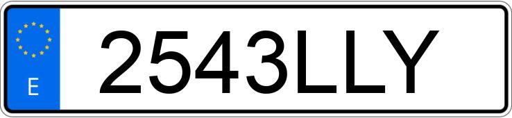 Numer rejestracyjny 2543LLY posiada CITROEN C4