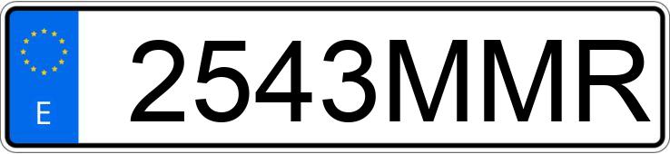 Numer rejestracyjny 2543MMR posiada MERCEDES CLE (236)