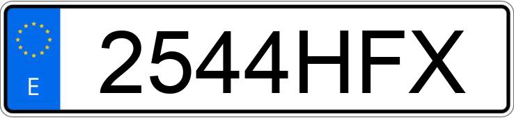 Numer rejestracyjny 2544HFX posiada HONDA CBF 125