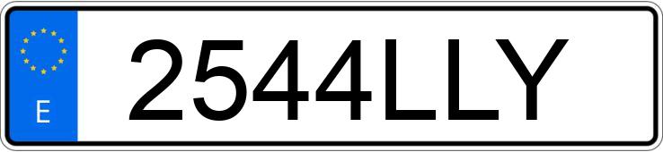 Numer rejestracyjny 2544LLY posiada CITROEN C4