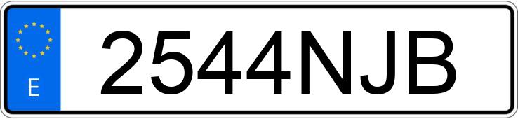 Numer rejestracyjny 2544NJB posiada OPEL COMBO