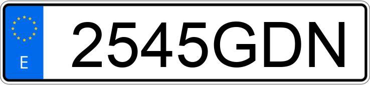 Numer rejestracyjny 2545GDN posiada SEAT IBIZA Numer rejestracyjny 2545GDN posiada SEAT IBIZA