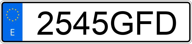 Numer rejestracyjny 2545GFD posiada BMW SERIE 1