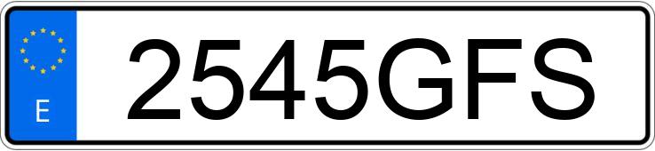 Numer rejestracyjny 2545GFS posiada PEUGEOT BIPPER