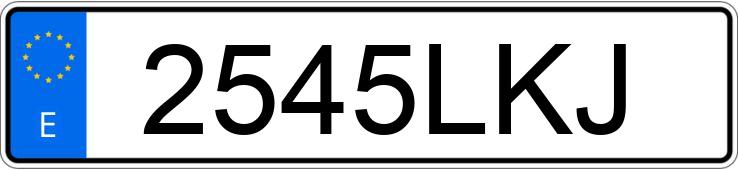 Numer rejestracyjny 2545LKJ posiada KIA SPORTAGE