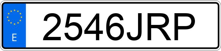 Numer rejestracyjny 2546JRP posiada MERCEDES C (205)