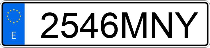 Numer rejestracyjny 2546MNY posiada FIAT SCUDO