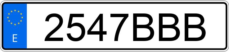 Numer rejestracyjny 2547BBB posiada FORD FOCUS