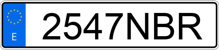 Numer rejestracyjny 2547NBR posiada MAN TGX