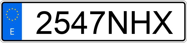 Numer rejestracyjny 2547NHX posiada VOLVO XC40