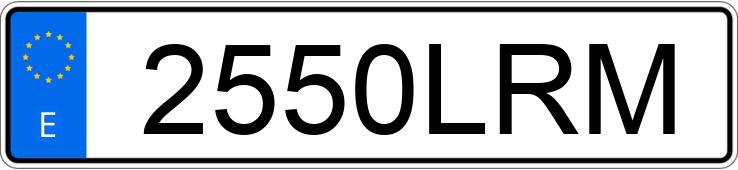 Numer rejestracyjny 2550LRM posiada VOLKSWAGEN POLO