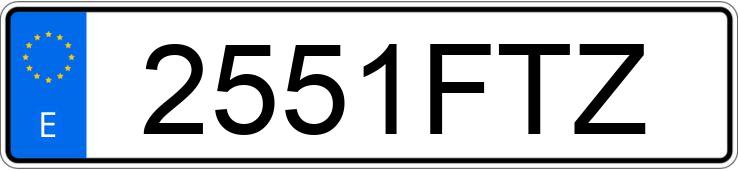 Numer rejestracyjny 2551FTZ posiada TOYOTA AURIS Numer rejestracyjny 2551FTZ posiada TOYOTA AURIS