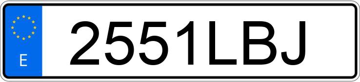 Numer rejestracyjny 2551LBJ posiada RENAULT TRAFIC