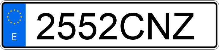 Numer rejestracyjny 2552CNZ posiada SAAB 9-3 Numer rejestracyjny 2552CNZ posiada SAAB 9-3