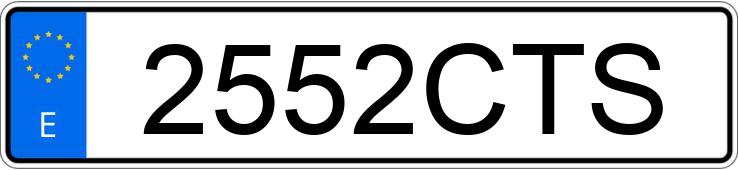 Numer rejestracyjny 2552CTS posiada PEUGEOT 307