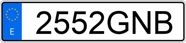 Numer rejestracyjny 2552GNB posiada RENAULT GRAND KANGOO