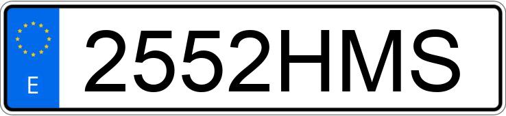 Numer rejestracyjny 2552HMS posiada RENAULT CLIO