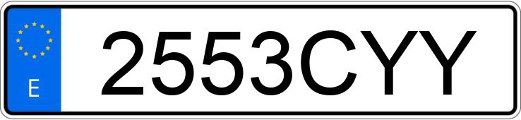 Numer rejestracyjny 2553CYY posiada PORSCHE 911 Numer rejestracyjny 2553CYY posiada PORSCHE 911