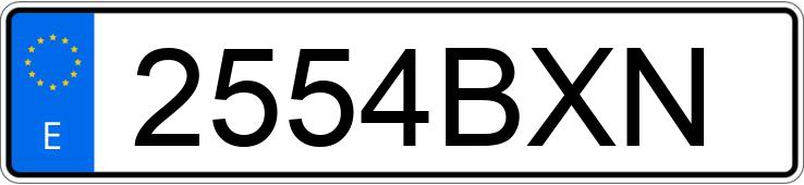 Numer rejestracyjny 2554BXN posiada PEUGEOT 206 Numer rejestracyjny 2554BXN posiada PEUGEOT 206