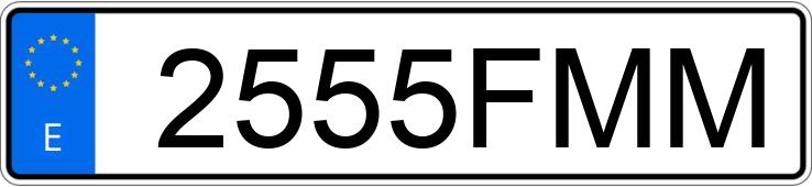 Il numero di registrazione 2555FMM ha BMW SERIE 3