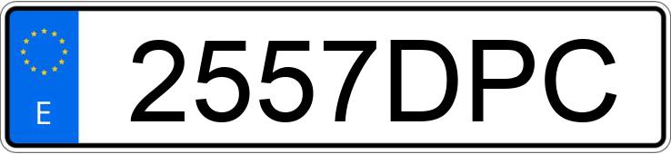 Numer rejestracyjny 2557DPC posiada AUDI A3