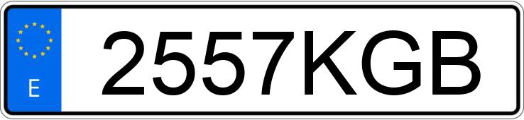 Numer rejestracyjny 2557KGB posiada VOLKSWAGEN CROSSGOLF