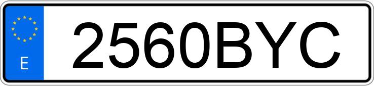 Numer rejestracyjny 2560BYC posiada BMW SERIE 3