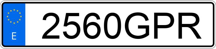 Numer rejestracyjny 2560GPR posiada RENAULT TWINGO