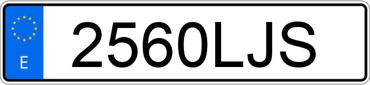 Numer rejestracyjny 2560LJS posiada PEUGEOT 3008