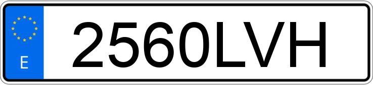 Numer rejestracyjny 2560LVH posiada PORSCHE MACAN