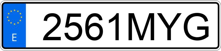 Numer rejestracyjny 2561MYG posiada BMW SERIE 4