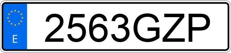 Numer rejestracyjny 2563GZP posiada OPEL INSIGNIA