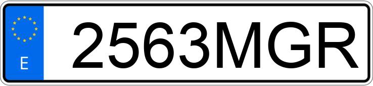 Numer rejestracyjny 2563MGR posiada HONDA VISION