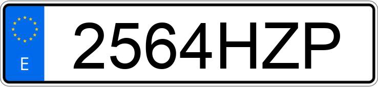 Numer rejestracyjny 2564HZP posiada FORD TRANSIT CONNECT